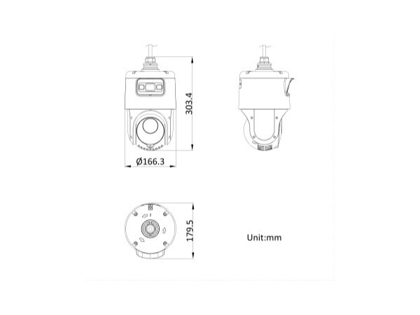 海康威視DS-2DC4C142IMW-DE 4寸400萬全彩全景槍球 海康攝像頭 家用攝像頭